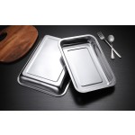 304 stainless steel rectangular thick rice tray