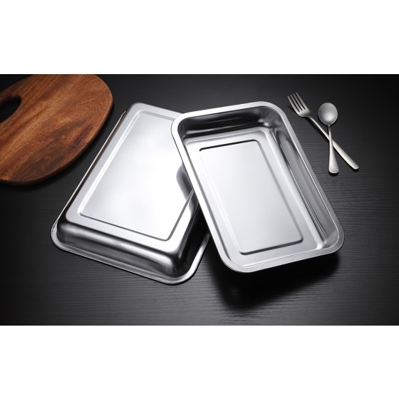 304 stainless steel rectangular thick rice tray