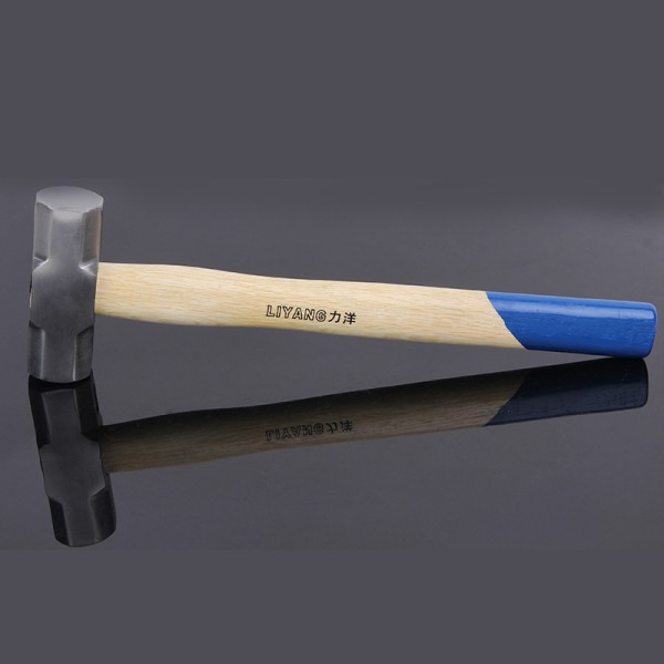 Wooden handle octagonal hammer