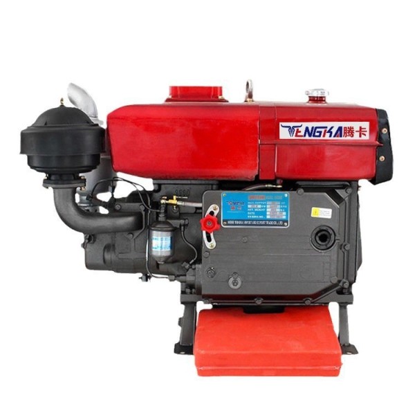 Hand-cranked single-cylinder water-cooled four-stroke diesel engine